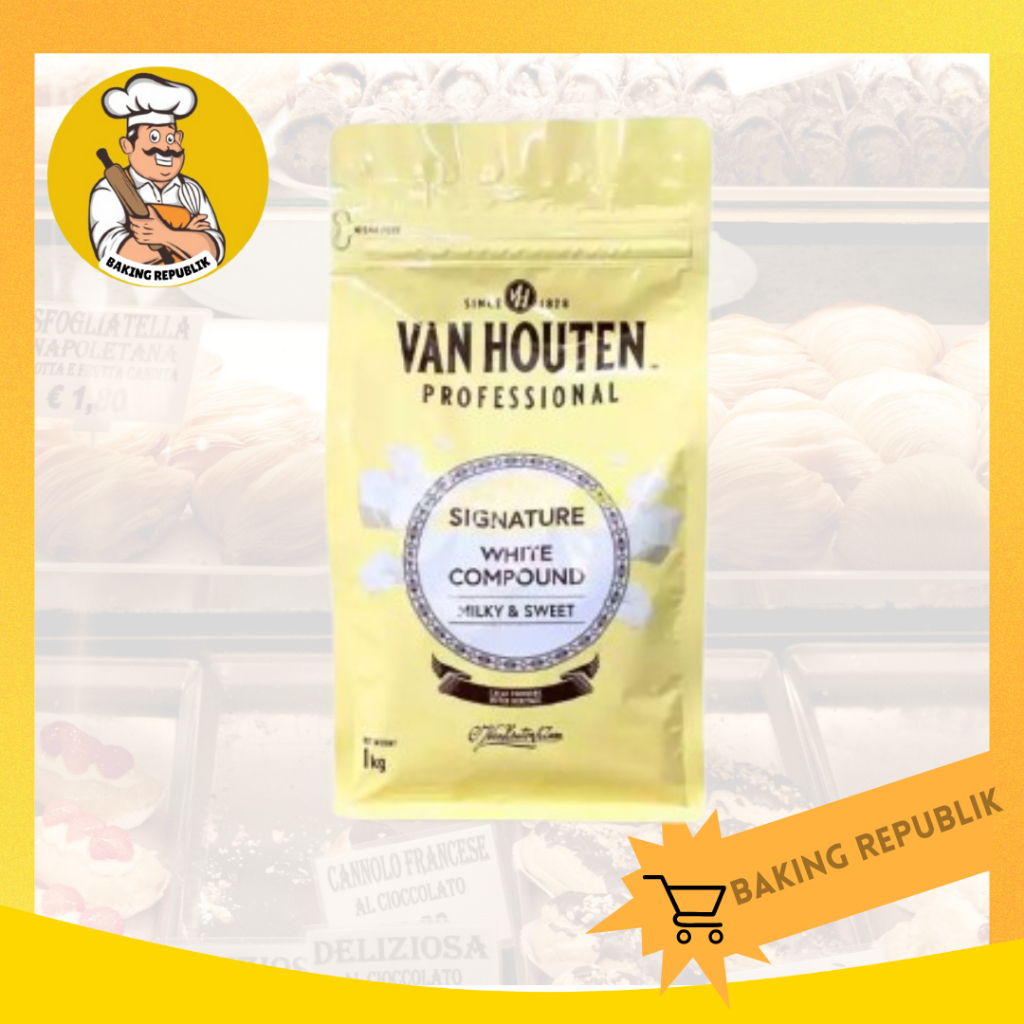 

Van Houten White coins Repack | Dark Putih Coklat Choco Chip Coins 250gr | 500gr | 1kg kemasan pabrik