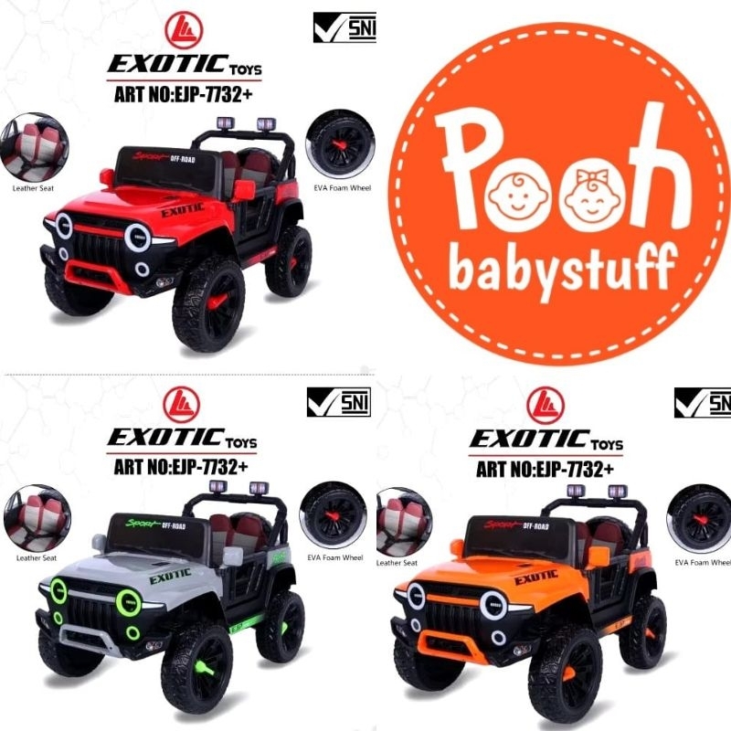 MOBIL AKI ANAK EXOTIC EJP 7732+ BLUETOOTH DAN REMOT CONTROLS