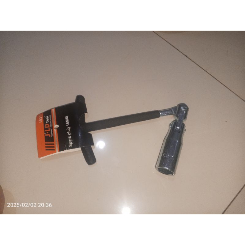 J-LD Tool kunci busi 16mm konci pembuka pelepas kepala bongkar pasang bussi motor 16 cm bushi beat p