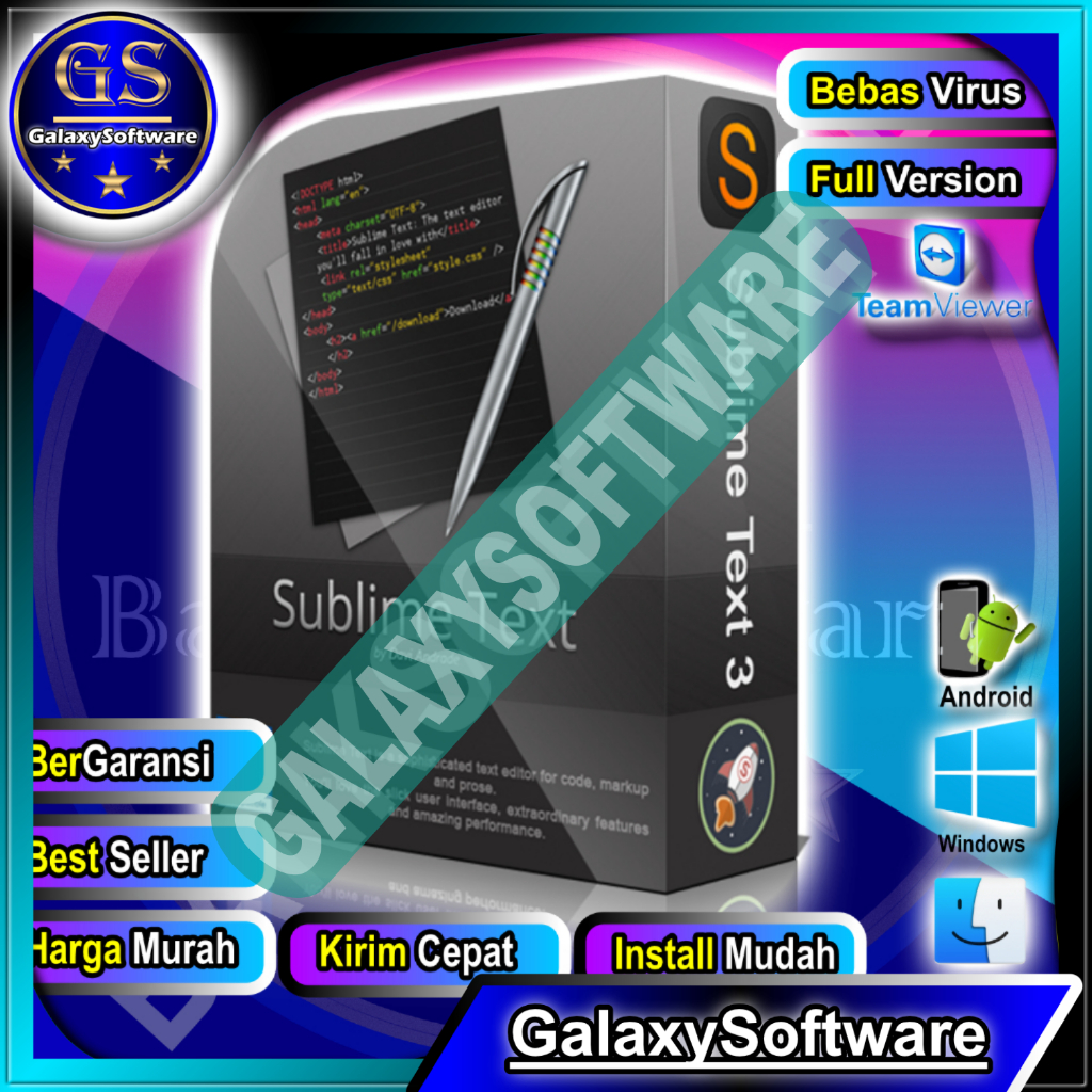 Sublime Text 4 Build 4175 2024 windows Full Version - GalaxySoftware