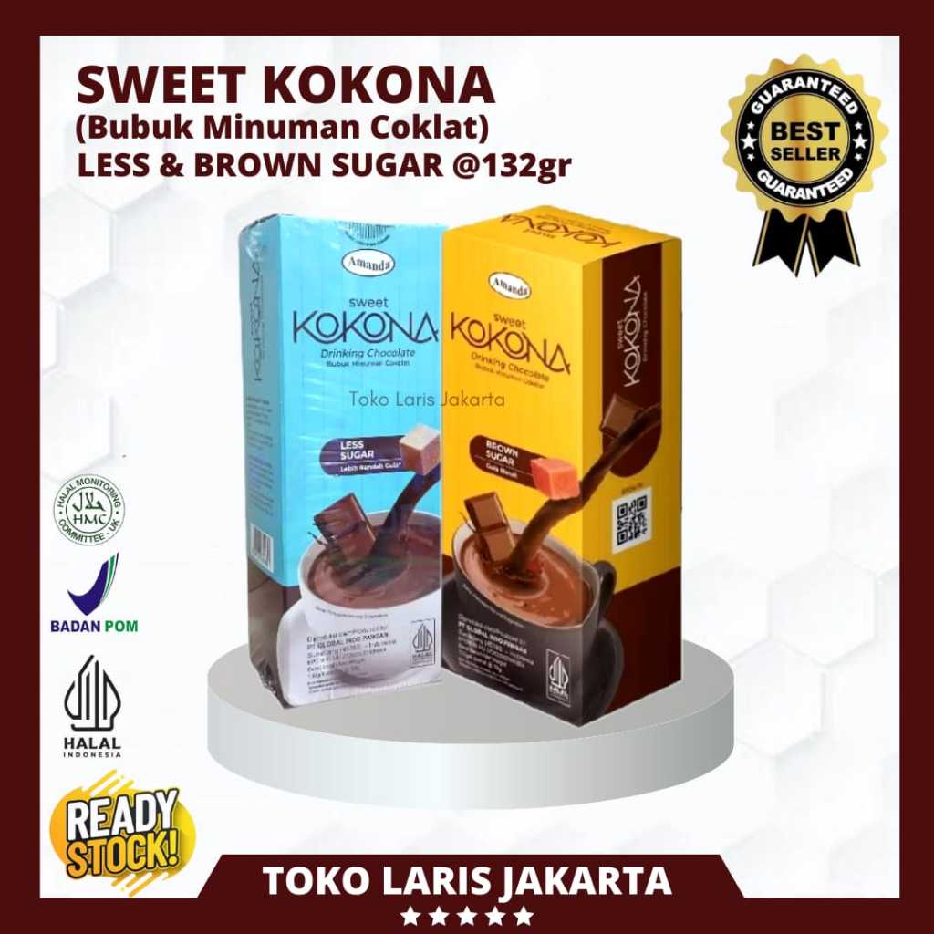 

SWEET KOKONA MIX LESS & BROWN SUGAR - BUBUK MINUMAN COKLAT ORIGINAL