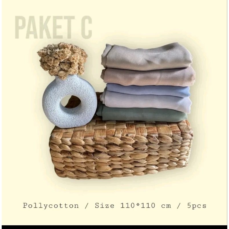 PAKET USAHA HIJAB SEGI EMPAT ISI 5