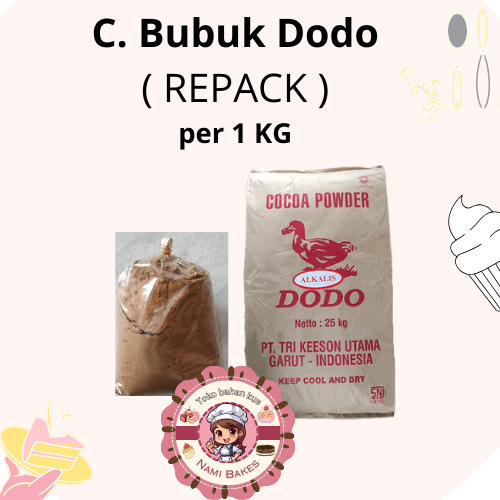 

( REPACK ) 1 KG Cokelat Bubuk Dodo Coklat Chocolate Powder