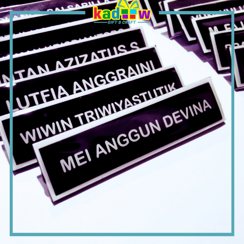 

Name Tag | Nametag | Papan Nama Dada | Nametag Nama