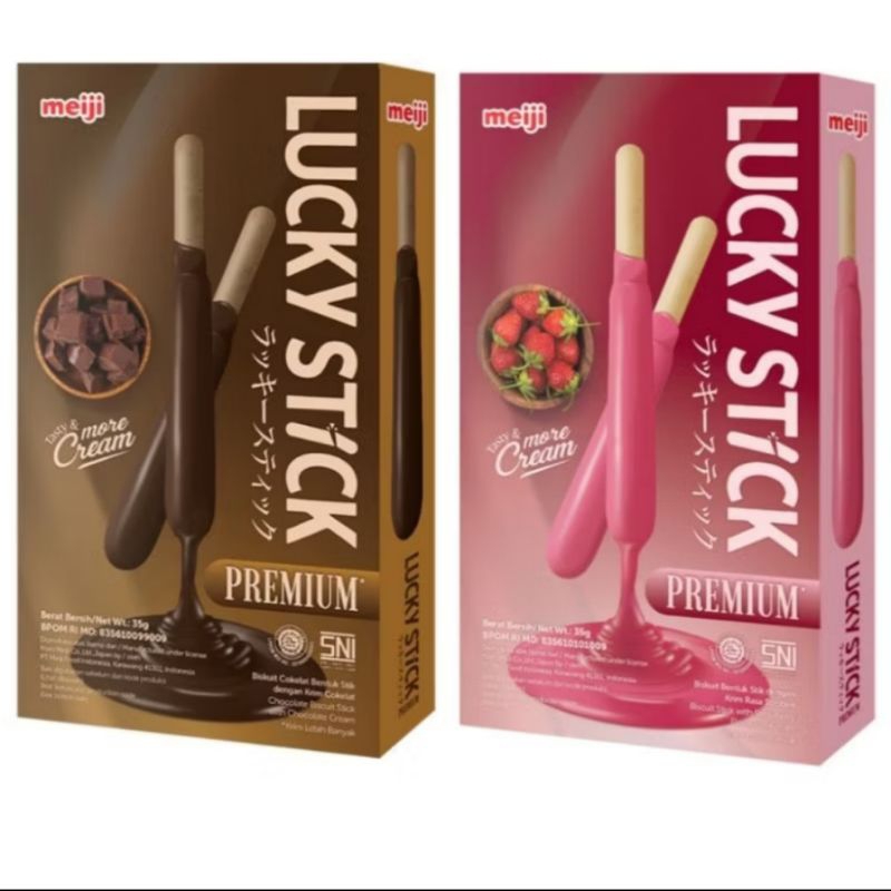 

LUCKY STICK Premium biskuit Chocolate Strawberry 35 g