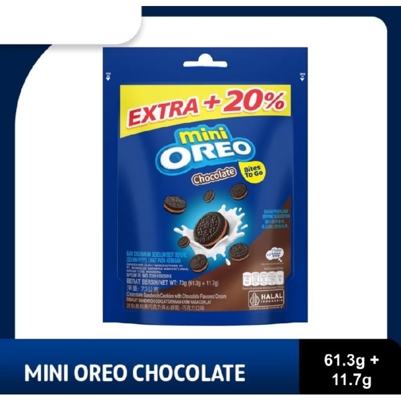 

MINI OREO POUCH COKLAT/VANILLA 61GR (ISI 1 POUCH)