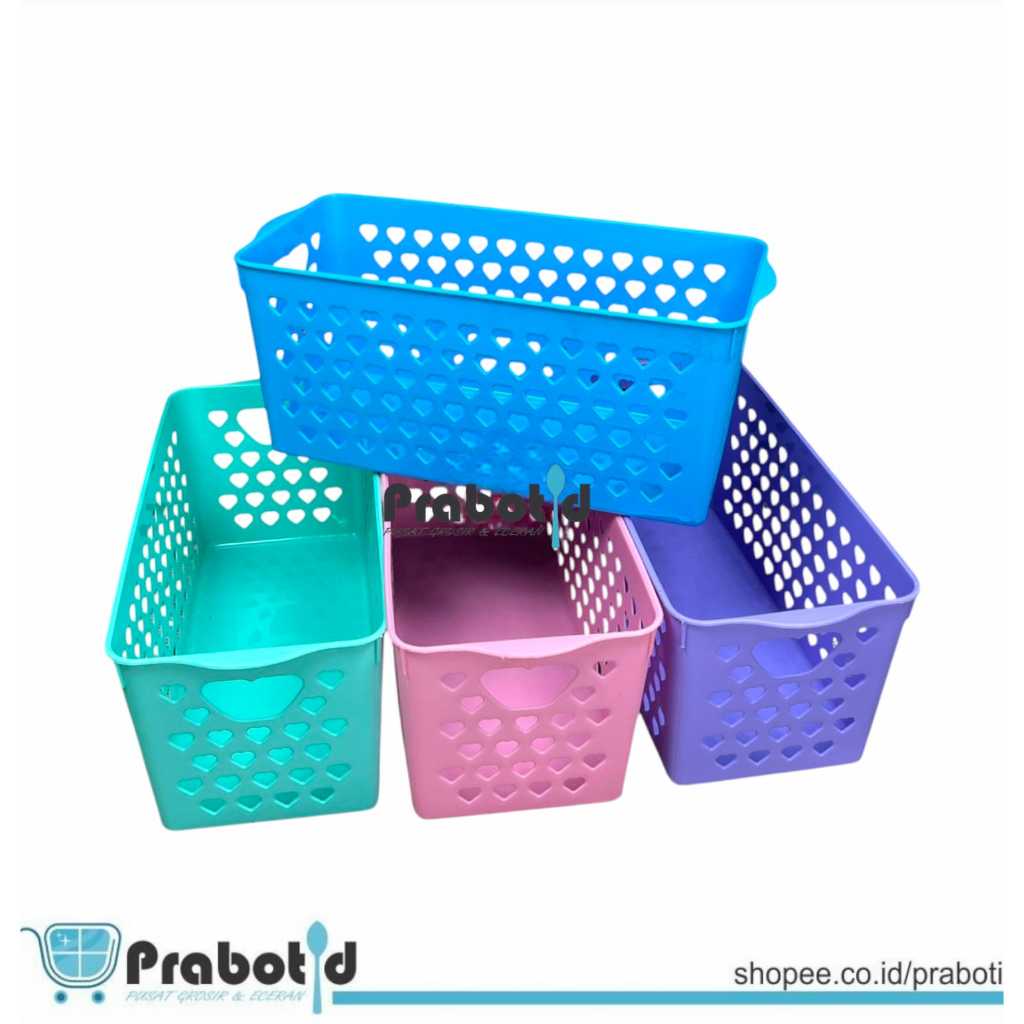 Keranjang Plastik Kecil | Keranjang Serbaguna | Storage Box | Organizer Box | Keranjang Plastik Orga