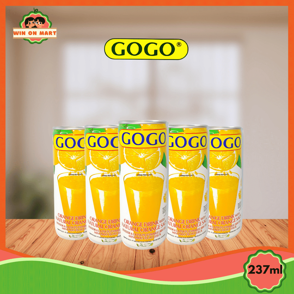 

Minuman | Gogo Orange Drink 237ml | Minuman Rasa Jeruk | Orange Drink [PCS]