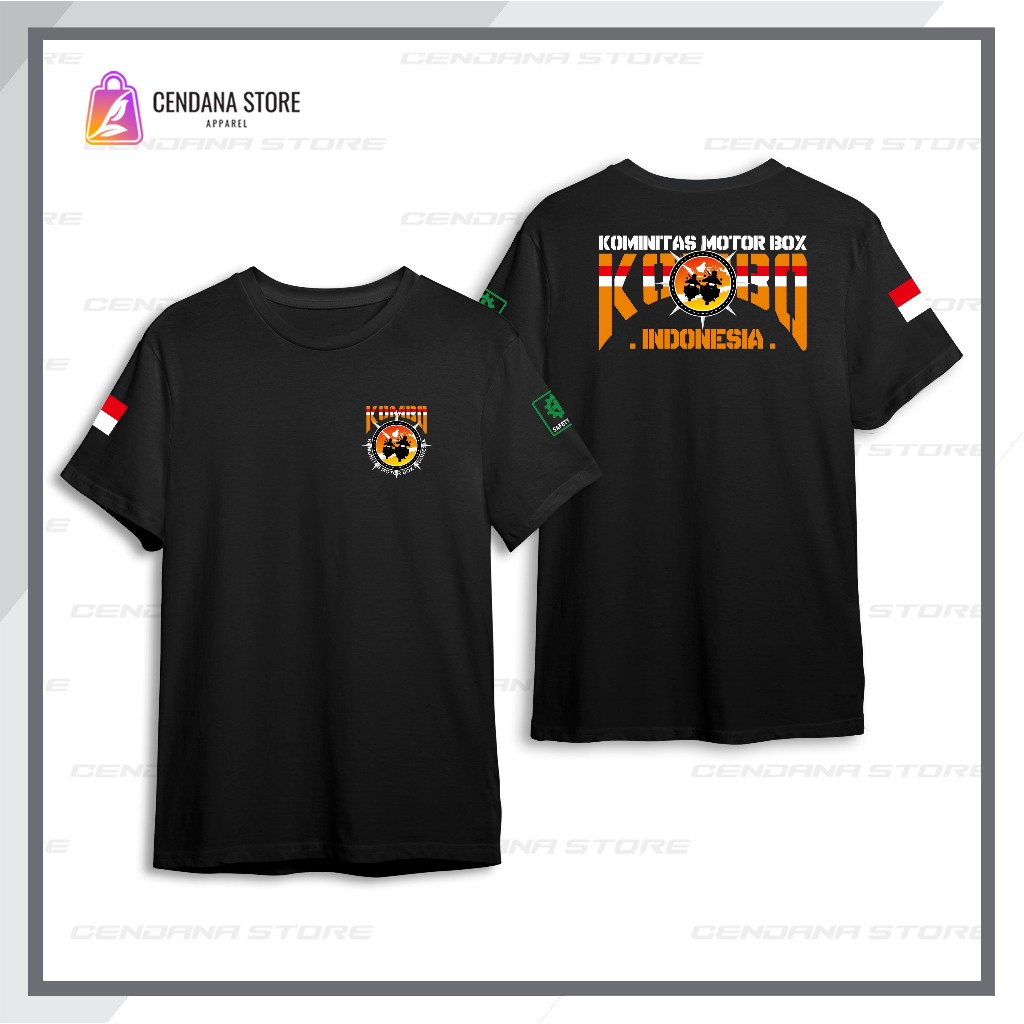 Kaos Unisex Cotton Combed Kombo Motor Box Indonesia