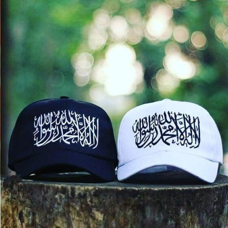 TOPI CASUAL BORDIR ARAB - TOPI BASEBALL MUSLIM BORDIR TAUHID