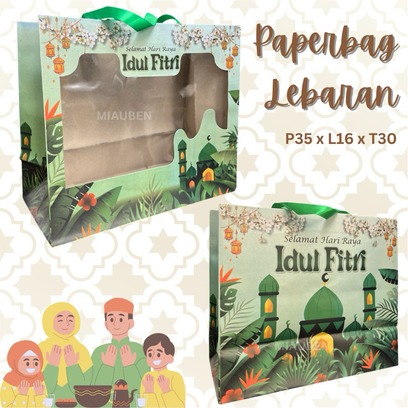

isi 5 paperbag hampers lebaran idul fitri