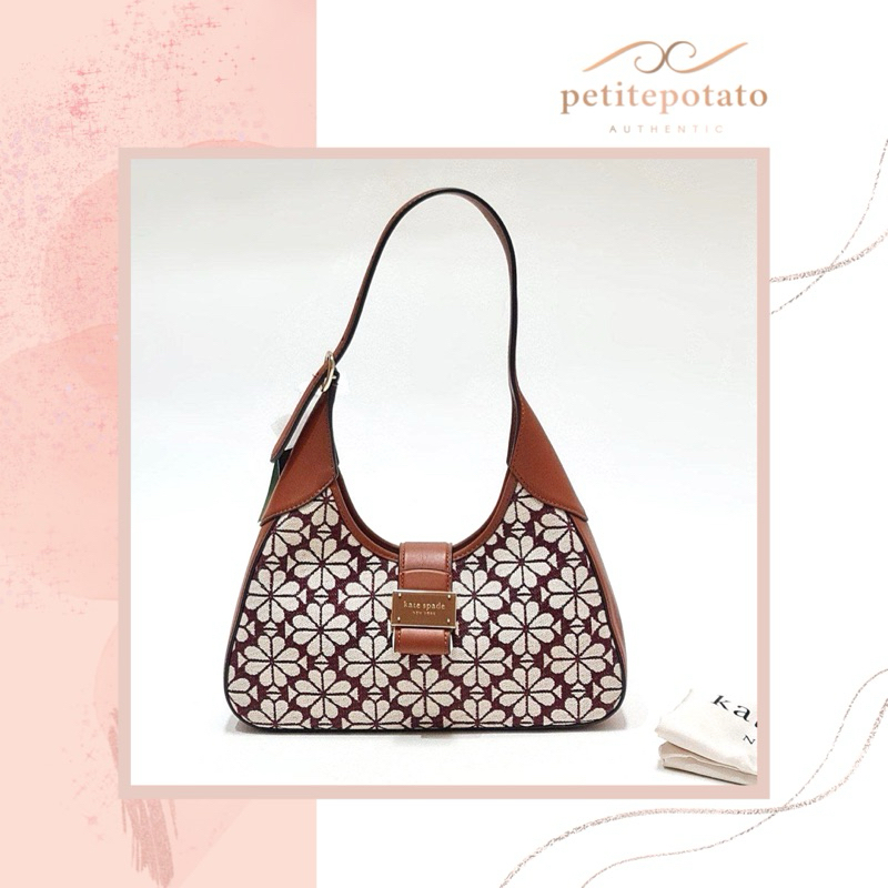 TAS BRANDED WANITA KATE SPADE FLOWER JACQUARD NOUVEAU SMALL SHOULDER