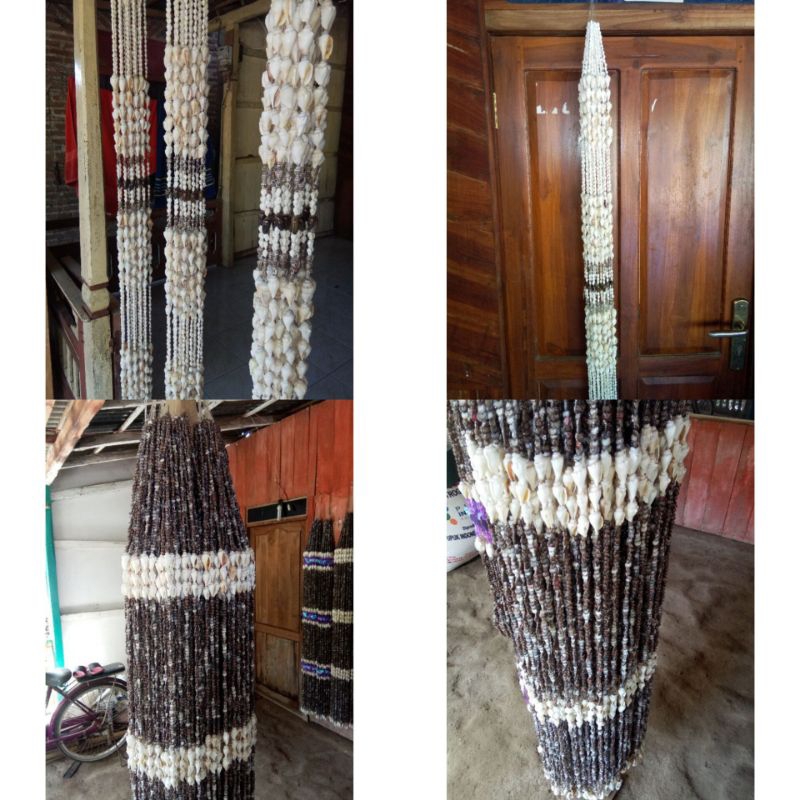 #bestseller Tirai pintu kerang putih cantik