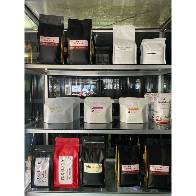 

Kopi Robusta 100 gram Tanpa Merk | Kopi Temanggung Robusta Rebrand Repack Kopi Bubuk