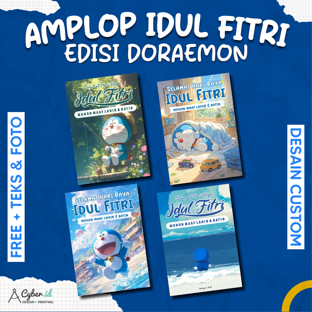 

Amplop lebaran / Ampao lebaran Doraemon 1446 H / 2025