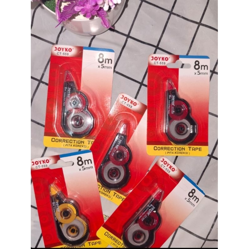 

JOYKO CORRECTION TAPE (5mmX8M) TIPEX KERTAS JOYKO TIPX CT-559