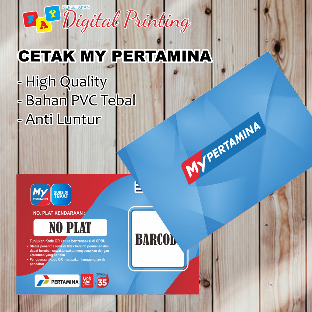 

CETAK KARTU PVC BARCODE MYPERTAMINA BAHAN TEBAL