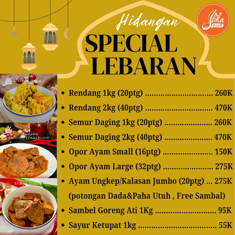 

Hidangan Lebaran porsi Besar OPEN PO