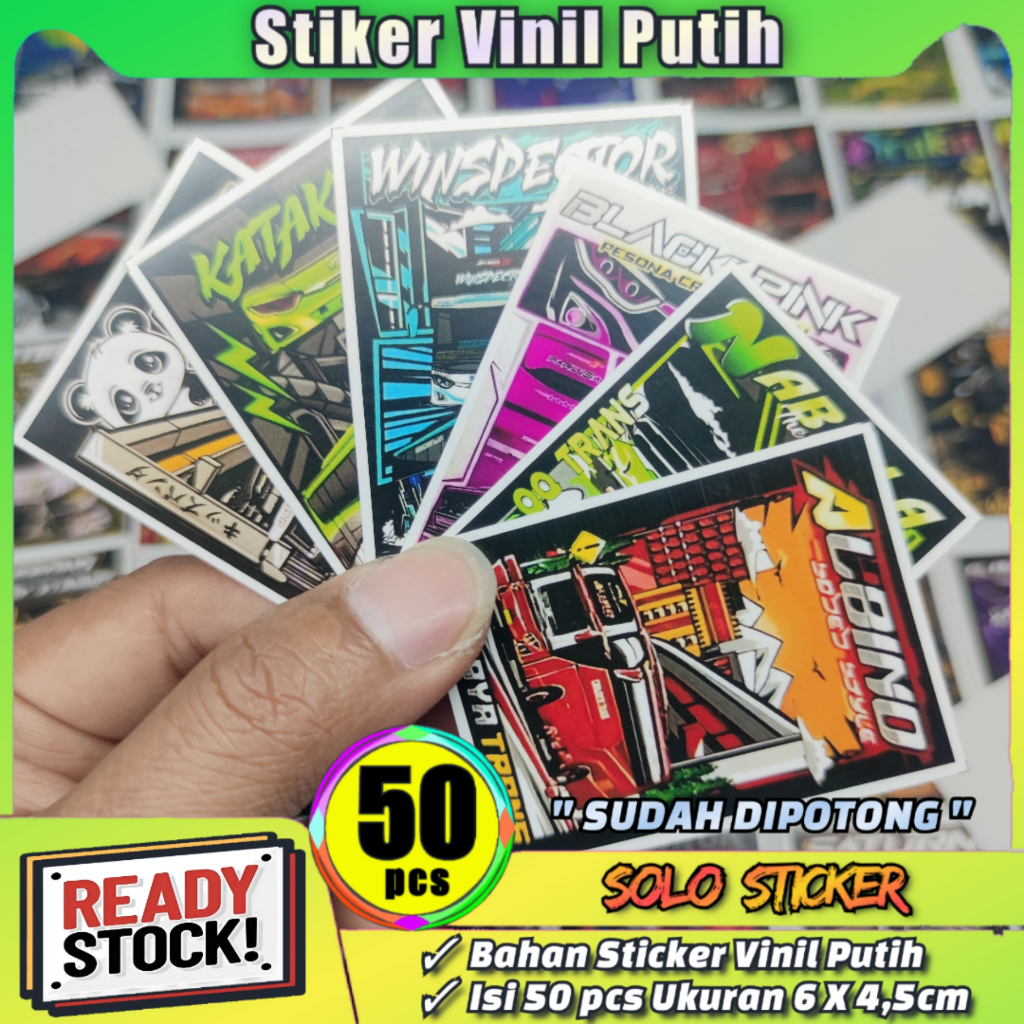 

Stiker Bus Basuri Isi 50pc SUDAH DIPOTONG Bahan Vinyl Putih Anti Air