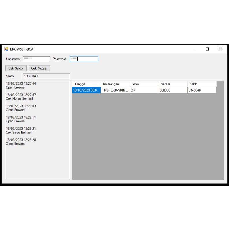 SOURCE CODE VB. NET Auto Browser Klik BCA (Cek Saldo & Mutasi Saldo)