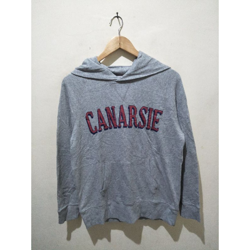 jaket hoodie back number canarsie abu abu second original