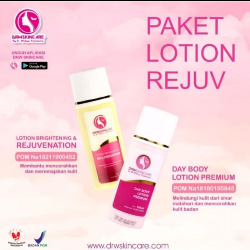 DRWSKINCARE " LOTION REJUVENATION" (Lotion Day, Lotion Brightening, Rejuvenation)