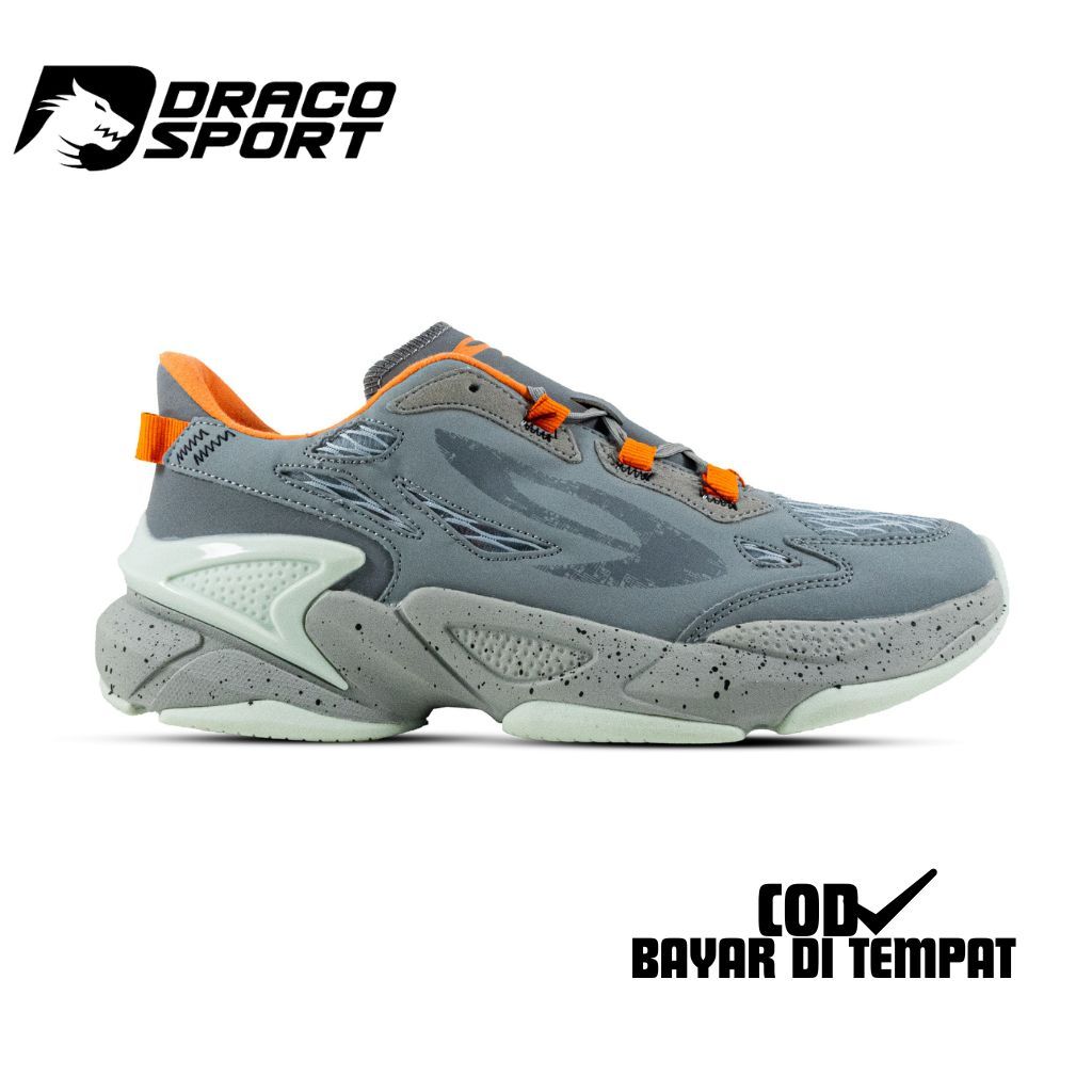 910 NINETEN SEPATU SPORTSTYLE LYNX RV-LITE - ABU-ABU/JINGGA