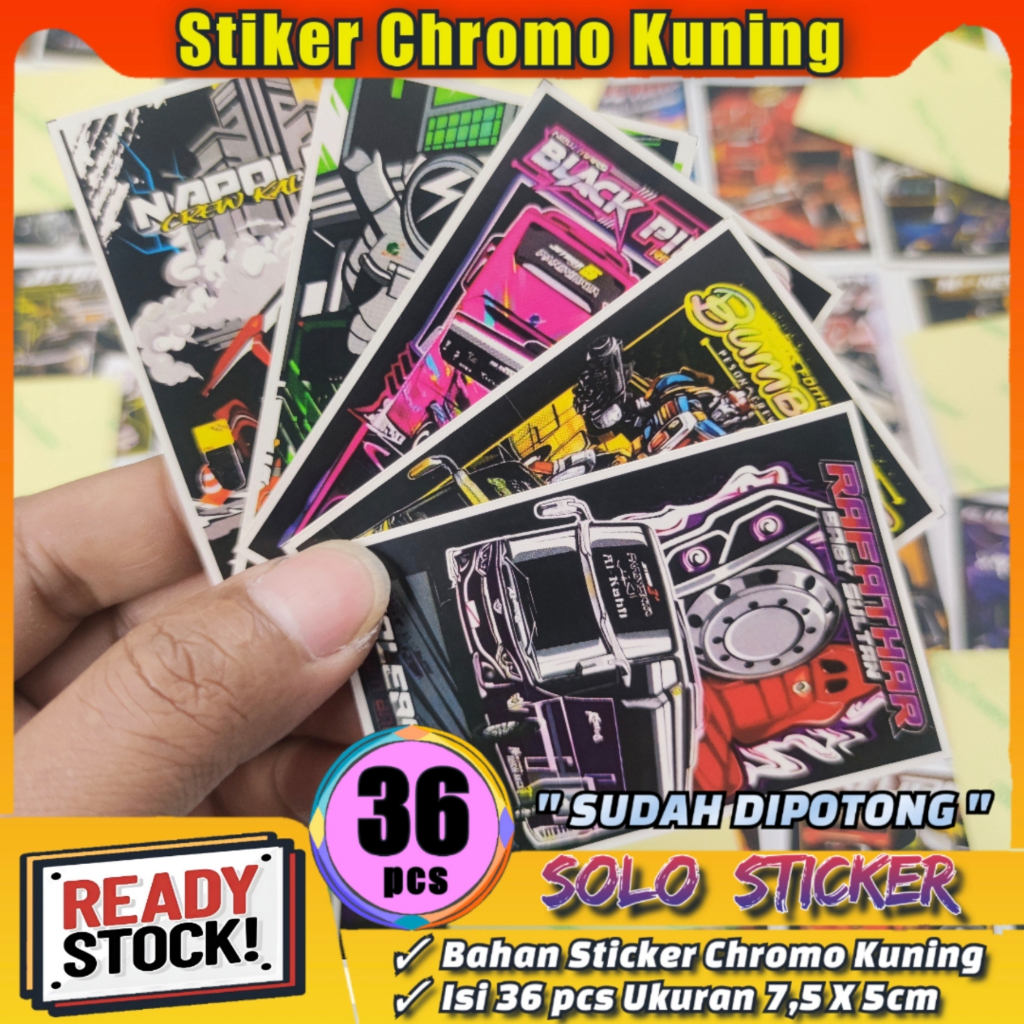 

Stiker Bus Basuri Isi 36pc SUDAH DIPOTONG Bahan Chromo Kuning Anti Air