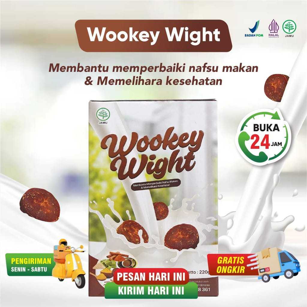 

PROMO!!! Wookey Weight - Susu Penambah Berat Badan Herbal 1 Paket