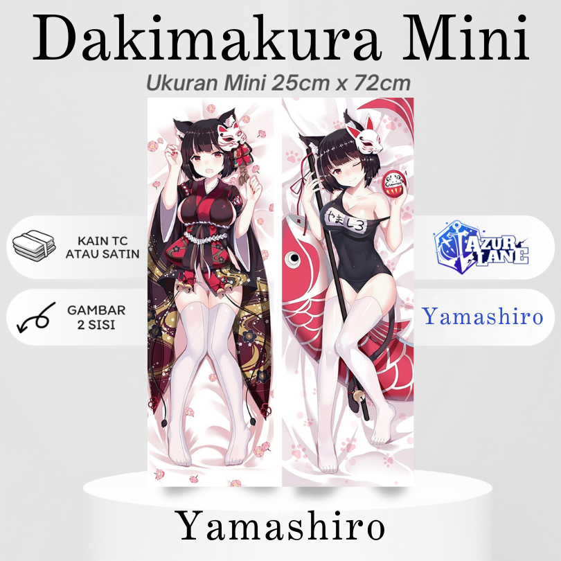 DAKIMAKURA MINI YAMASHIRO AZUR LANE Bantal Anime Waifu Mini YAMASHIRO Azur Lane