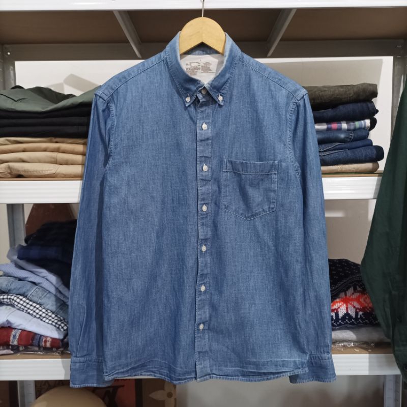 Kemeja denim MUJI Japan