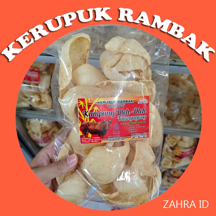 

KERUPUK RAMBAK KERBAU 2 SUPER 100 GRAM KHAS TULUNGAGUNG OLEH-OLEH PENDAMPING SOTO RAWON