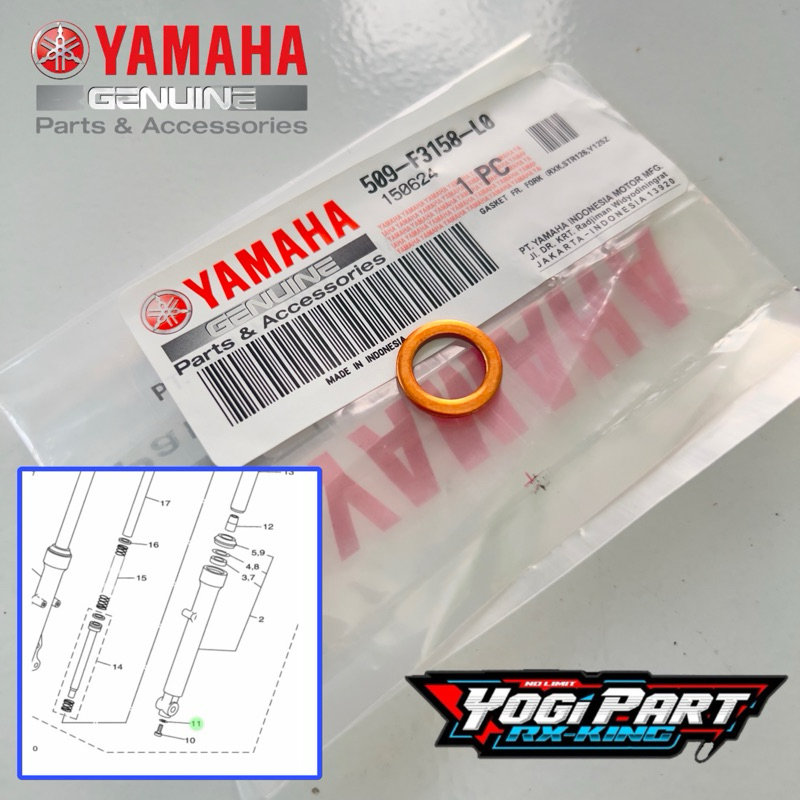 RING TEMBAGA SHOCK SHOCBREAKER DEPAN SULING SULING RXKING RXK RX KING ORIGINAL