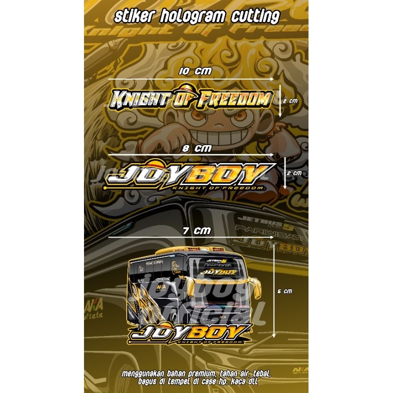 

STIKER HOLOGRAM AKA JOYBOY