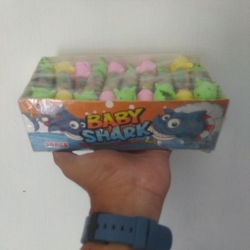 

Permen caca bentuk baby shark isi 30