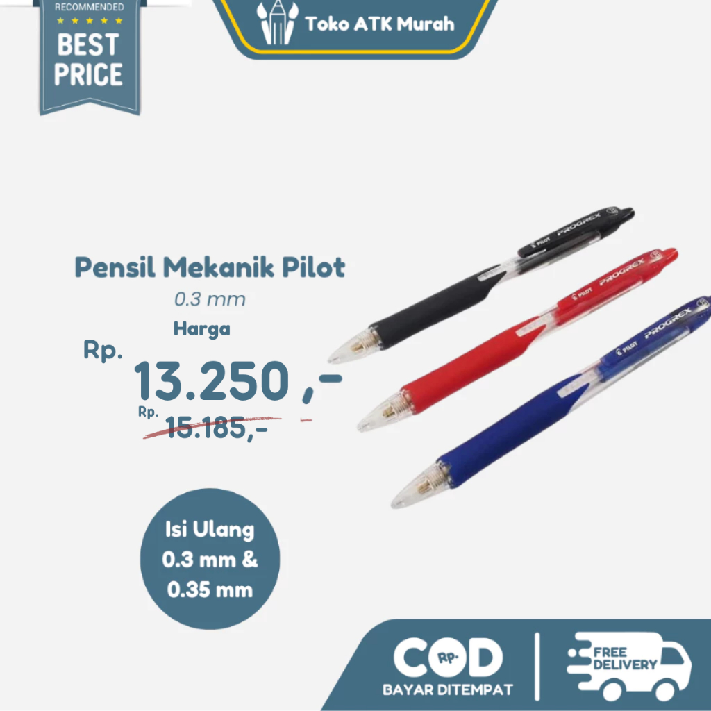 

Pensil Mekanik Pilot 0.3mm