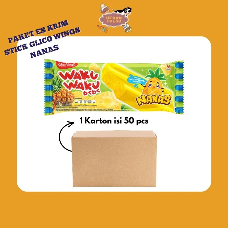 

Paket Es Krim Stik Glico Wings Waku-Waku Nanas