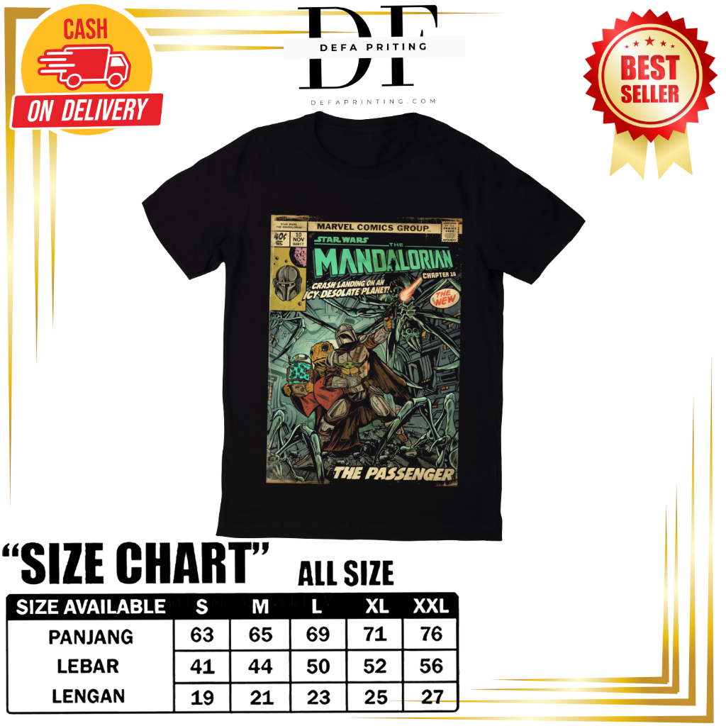 DEFA- (COD)  "Star Wars The Clone Wars" Oversized T-Shirt | Stone Wash | Kaos Star Wars | Kaos | Kao