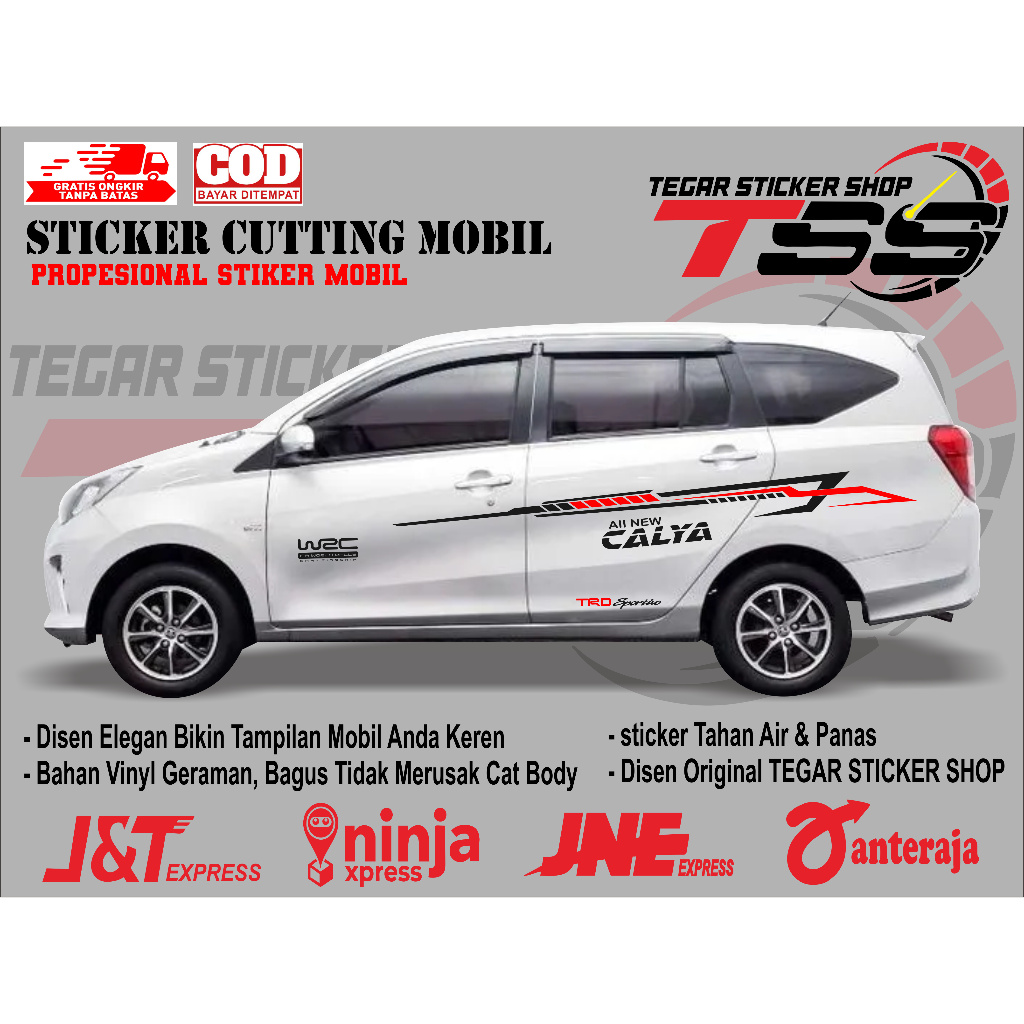 sticker mobil calya sticker mobil toyota calya sticker mobil keren sticker motif variasi body mobil