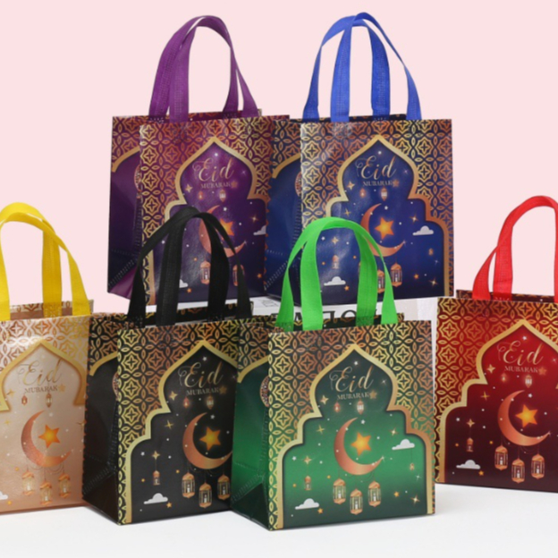 

Kantong Hampers Spunbond Lebaran / Kantong Bingkisan Lebaran Hari Raya Idul Fitri Untuk Bingkisan Souvenir Snack