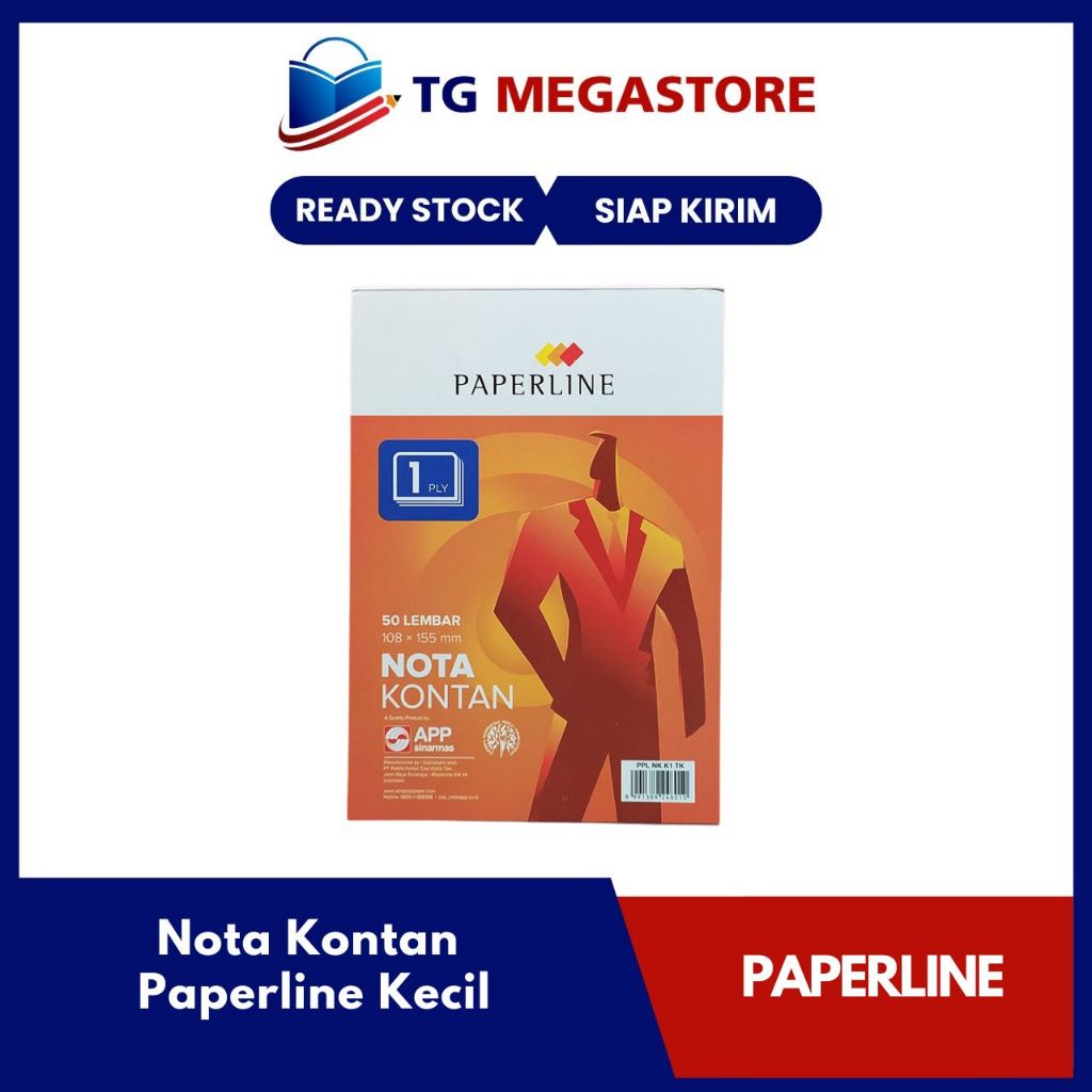 

Buku Nota Kontan Paperline Kecil 1 ply (50 lbr)