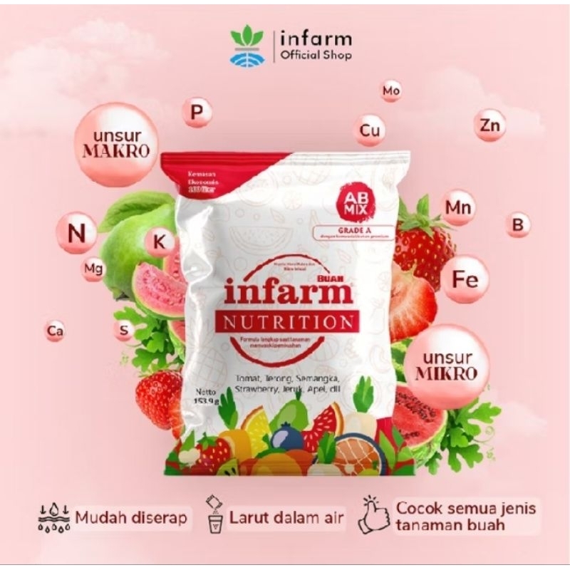 INFARM Pontianak Nutrisi AB Mix Hidroponik Aneka buah