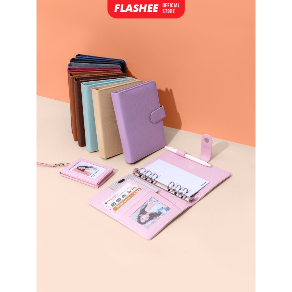 

Flashee Binder Polos A6 6 Ring Eksklusif Levi Agenda A6 Polos Binder Berkualitas Dompet Keuangan