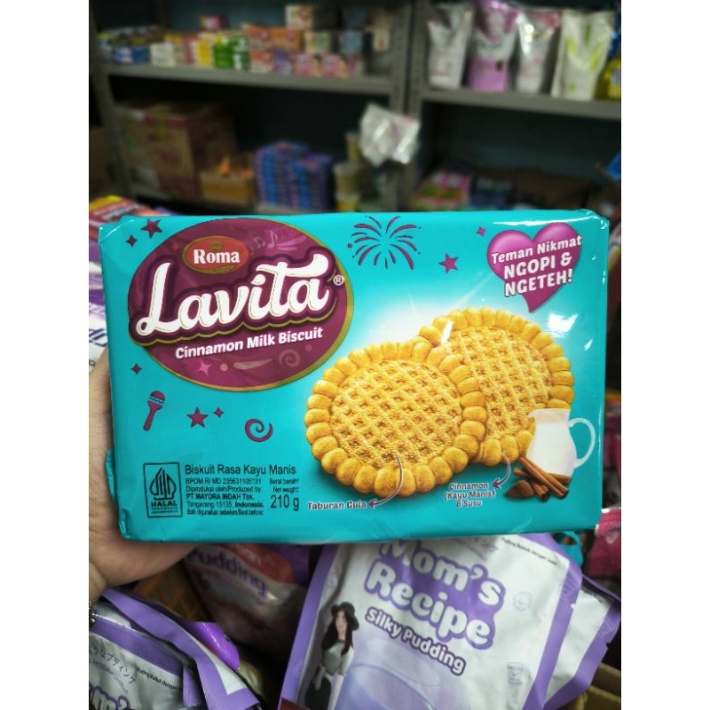 

Roma Lavita Cinnamon Milk Biscuit / Biskuit Rasa Kayu Manis 210 Gram