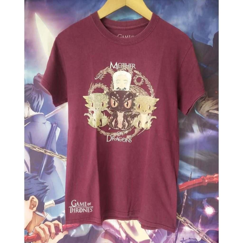 Game of Thrones Mother of Dragons Official Movie Tee Kaos Tshirt Original Second Merch Japan Korea B