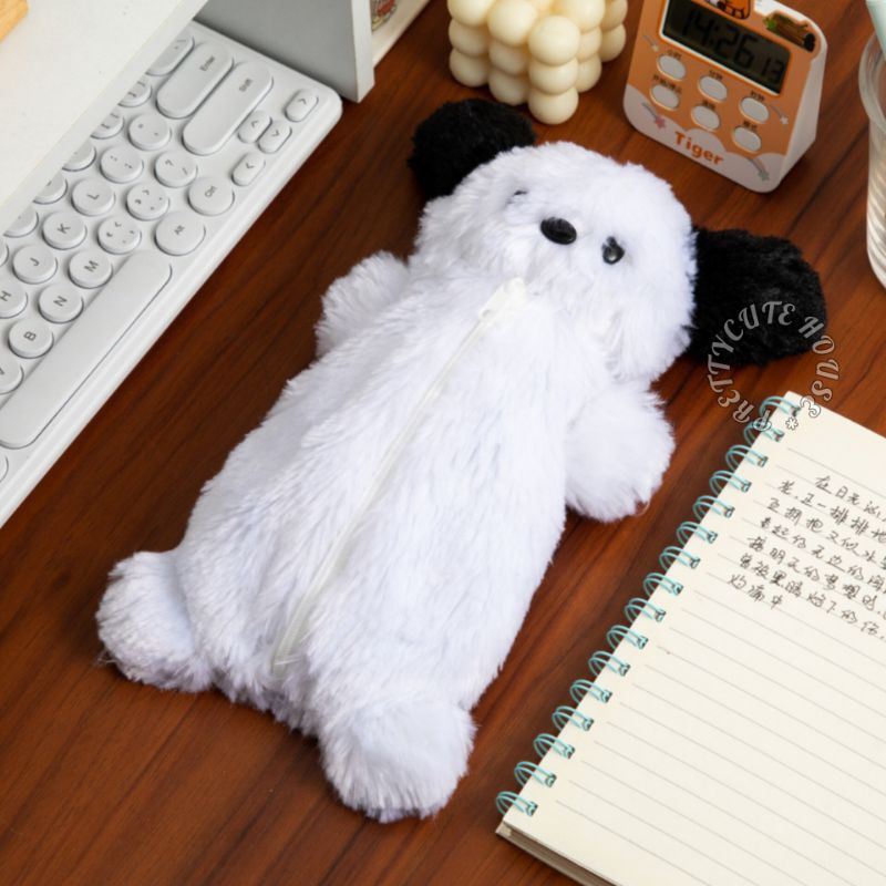 

Cute Korean Puppy Fur Pouch /Doggy Pencil Case / Plush Pouch / Cosmetic Pouch / Tempat Pensil Bulu / Alat Tulis / Stationery Korea