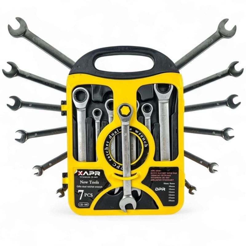 APR AP68 + KUNCI RING PAS RACHET 7 PCS