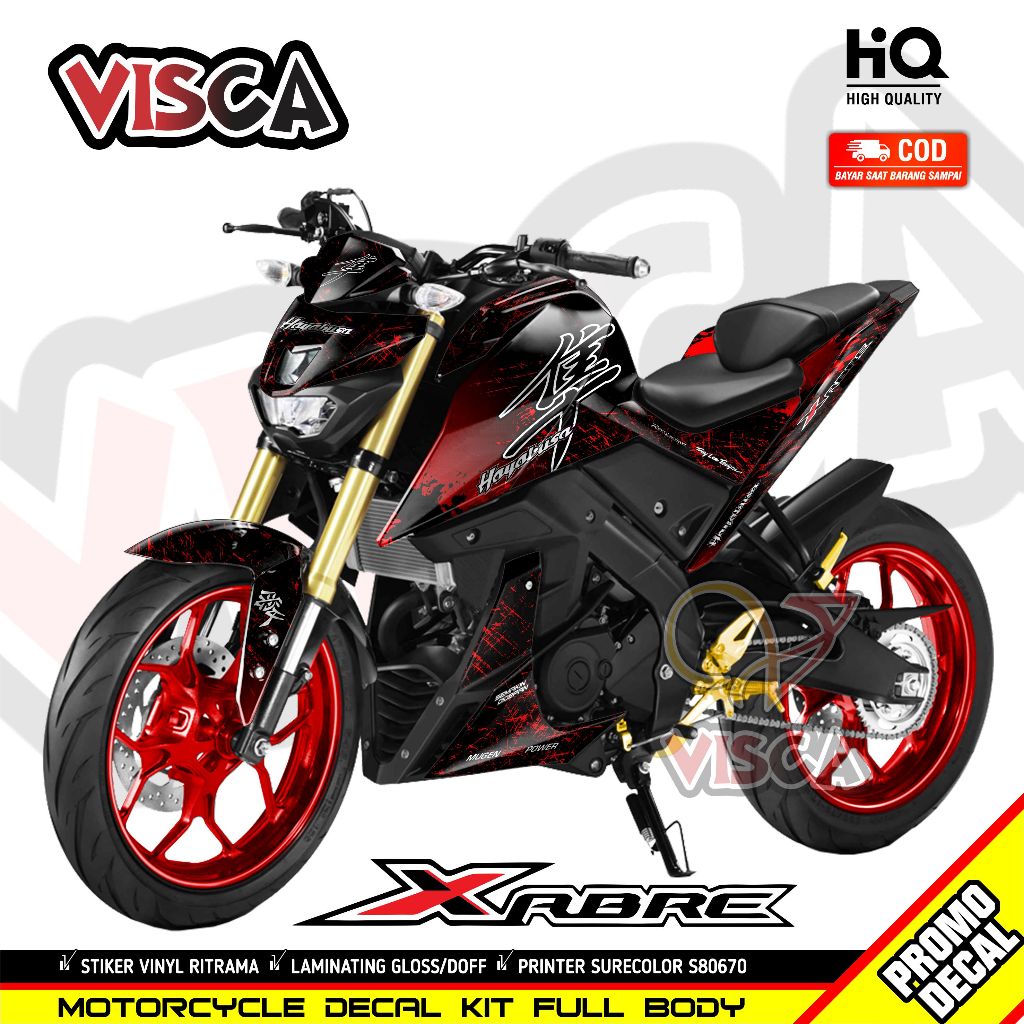 (Bisa COD) Decal Xabre Full Body Dekal Xabre Stiker Xabre Full Body Striping Xabre Variasi Decal Xab