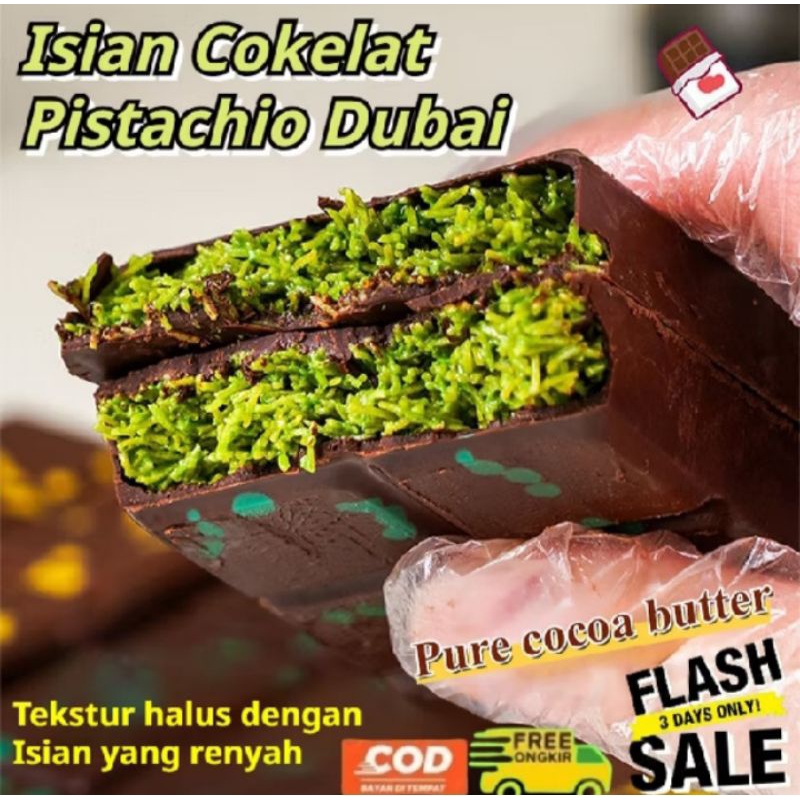 

Isian Cokelat Pistachio Dubai 100%Asli Coklat Dubai Viral