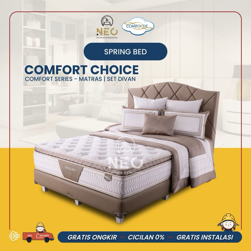 NEO - SPRINGBED COMFORTA COMFORT CHOICE LATEX FULLSET  KASUR AJA  MATRASS ONLY  SET DIVAN RANJANG TE